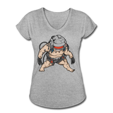 Character #36 Women's Tri-Blend V-Neck T-Shirt - heather gray