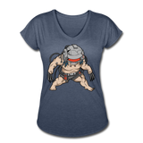 Character #36 Women's Tri-Blend V-Neck T-Shirt - navy heather