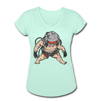 Character #36 Women's Tri-Blend V-Neck T-Shirt - mint