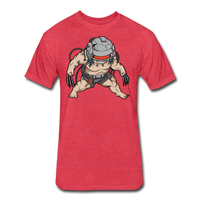 Character #36 Fitted Cotton/Poly T-Shirt by Next Level - heather red