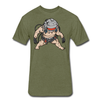 Character #36 Fitted Cotton/Poly T-Shirt by Next Level - heather military green