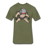 Character #36 Fitted Cotton/Poly T-Shirt by Next Level - heather military green