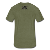 Character #36 Fitted Cotton/Poly T-Shirt by Next Level - heather military green