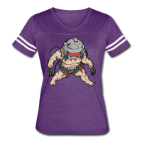 Character #36 Women’s Vintage Sport T-Shirt - vintage purple/white