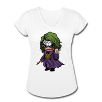 Character #37 Women's Tri-Blend V-Neck T-Shirt - white