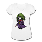 Character #37 Women's Tri-Blend V-Neck T-Shirt - white