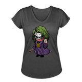 Character #37 Women's Tri-Blend V-Neck T-Shirt - deep heather