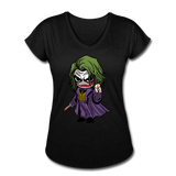 Character #37 Women's Tri-Blend V-Neck T-Shirt - black