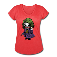 Character #37 Women's Tri-Blend V-Neck T-Shirt - heather red