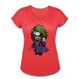 Character #37 Women's Tri-Blend V-Neck T-Shirt - heather red