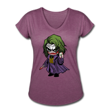 Character #37 Women's Tri-Blend V-Neck T-Shirt - heather plum