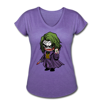 Character #37 Women's Tri-Blend V-Neck T-Shirt - purple heather