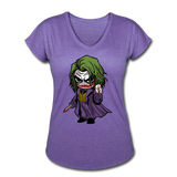 Character #37 Women's Tri-Blend V-Neck T-Shirt - purple heather