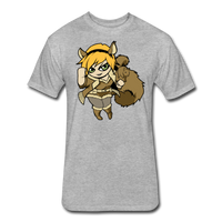 Character #39 Fitted Cotton/Poly T-Shirt by Next Level - heather gray