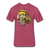 Character #39 Fitted Cotton/Poly T-Shirt by Next Level - heather burgundy