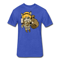 Character #39 Fitted Cotton/Poly T-Shirt by Next Level - heather royal