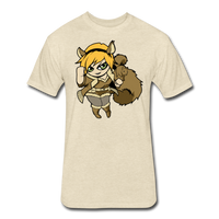 Character #39 Fitted Cotton/Poly T-Shirt by Next Level - heather cream