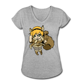 Character #39 Women's Tri-Blend V-Neck T-Shirt - heather gray