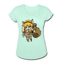 Character #39 Women's Tri-Blend V-Neck T-Shirt - mint