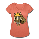 Character #39 Women's Tri-Blend V-Neck T-Shirt - heather bronze