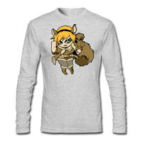 Character #39 Men's Long Sleeve T-Shirt by Next Level - heather gray