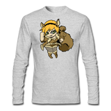 Character #39 Men's Long Sleeve T-Shirt by Next Level - heather gray
