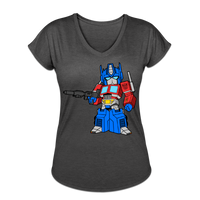 Character #40 Women's Tri-Blend V-Neck T-Shirt - deep heather