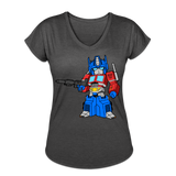 Character #40 Women's Tri-Blend V-Neck T-Shirt - deep heather