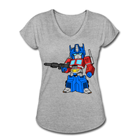 Character #40 Women's Tri-Blend V-Neck T-Shirt - heather gray