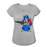 Character #40 Women's Tri-Blend V-Neck T-Shirt - heather gray