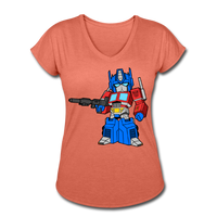 Character #40 Women's Tri-Blend V-Neck T-Shirt - heather bronze