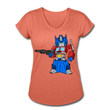 Character #40 Women's Tri-Blend V-Neck T-Shirt - heather bronze