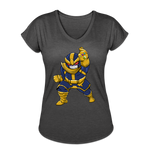 Character #42 Women's Tri-Blend V-Neck T-Shirt - deep heather