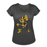 Character #42 Women's Tri-Blend V-Neck T-Shirt - deep heather