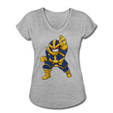 Character #42 Women's Tri-Blend V-Neck T-Shirt - heather gray