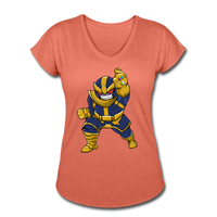 Character #42 Women's Tri-Blend V-Neck T-Shirt - heather bronze