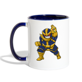 Character #42 Contrast Coffee Mug - white/cobalt blue