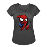 Character #41 Women's Tri-Blend V-Neck T-Shirt - deep heather