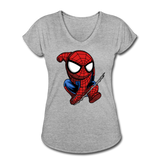 Character #41 Women's Tri-Blend V-Neck T-Shirt - heather gray