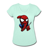 Character #41 Women's Tri-Blend V-Neck T-Shirt - mint