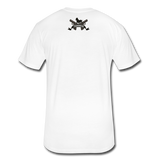 Character #42 Fitted Cotton/Poly T-Shirt by Next Level - white