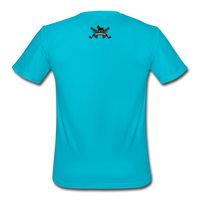 Character #44 Men’s Moisture Wicking Performance T-Shirt - turquoise