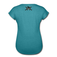 Character #44 Women's Tri-Blend V-Neck T-Shirt - heather turquoise