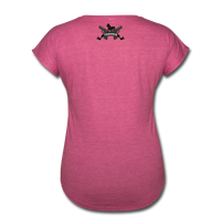 Character #44 Women's Tri-Blend V-Neck T-Shirt - heather raspberry