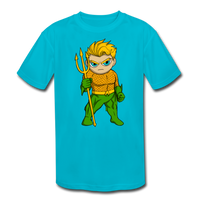 Character #44 Kids' Moisture Wicking Performance T-Shirt - turquoise