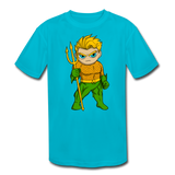 Character #44 Kids' Moisture Wicking Performance T-Shirt - turquoise