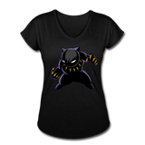 Character #45 Women's Tri-Blend V-Neck T-Shirt - black