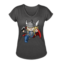 Character #47 Women's Tri-Blend V-Neck T-Shirt - deep heather