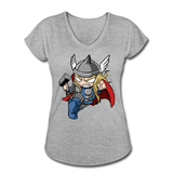 Character #47 Women's Tri-Blend V-Neck T-Shirt - heather gray