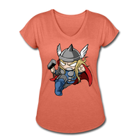 Character #47 Women's Tri-Blend V-Neck T-Shirt - heather bronze